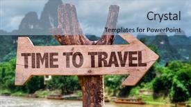  Presentation with time travel - Presentation enhanced with india free - time to travel direction sign background and a light blue colored foreground