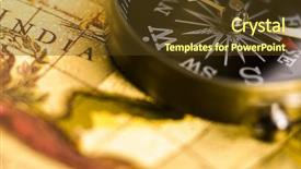  Presentation with compass - Slides with india map - compass background and a tawny brown colored foreground