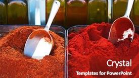  Presentation with marketing - Presentation with india spice background and a crimson colored foreground