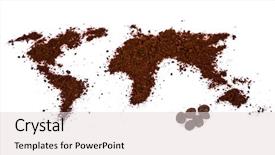  Presentation with world map - Audience pleasing PPT layouts consisting of india usa - world map made of coffee backdrop and a lemonade colored foreground