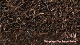  Presentation with indian tea - PPT theme consisting of indian-ambootia-darjeeling-tea-close background and a wine colored foreground