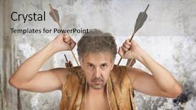  Presentation with indian army - Presentation theme enhanced with indian army - men witch-hunter of arrows fantasy background and a  colored foreground