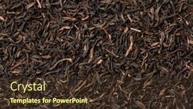  Presentation with indian tea - Presentation theme consisting of indian-assam-black-harmutty-dried background and a tawny brown colored foreground