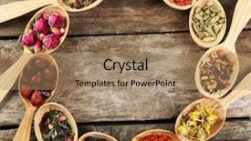  Presentation with tea collection - Cool new theme with indian breakfast - collection of tea and natural backdrop and a coral colored foreground