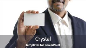  Presentation with asia indian war - Slide set with indian businessman holding business card background and a wine colored foreground