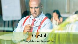  Presentation with indian government - Slides enhanced with indian businessman thinking in pensive background and a  colored foreground