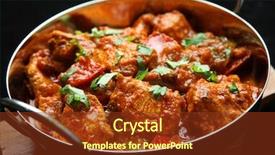  Presentation with indian food chicken curry - Amazing theme having indian chicken jalfrezi curry shallow backdrop and a tawny brown colored foreground