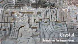  Presentation with indian heritage - PPT layouts with indian chieftain pre-columbian maya background and a gray colored foreground