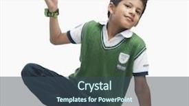  Presentation with airplane cash - Colorful slide set enhanced with indian children - portrait of boy playing backdrop and a  colored foreground