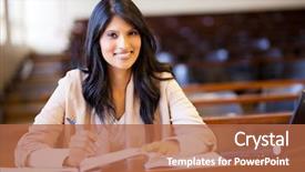  Presentation with lecture hall - Colorful slide set enhanced with indian college girl in lecture backdrop and a red colored foreground