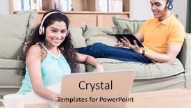  Presentation with indian couple - PPT theme consisting of indian couple in their living background and a  colored foreground