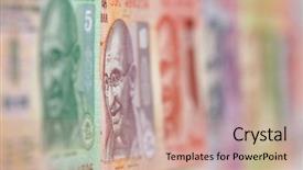  Presentation with indian - Audience pleasing presentation design consisting of indian currency backdrop and a coral colored foreground
