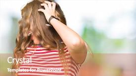  Presentation with young woman wearing boxer gloves - Beautiful slide deck featuring indian dance - young beautiful woman wearing glasses backdrop and a coral colored foreground