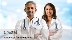  Presentation with indian team - PPT layouts enhanced with indian doctors or medical team background and a soft green colored foreground