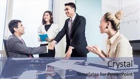  Presentation with indian economy - Cool new theme with indian economy - asian business men and women backdrop and a ocean colored foreground