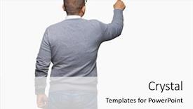  Presentation with bussines - PPT theme with indian election - middle age bussines arab man background and a white colored foreground