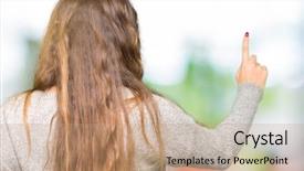  Presentation with winter - Slide deck enhanced with indian election - young beautiful woman wearing winter background and a coral colored foreground