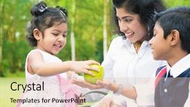  Presentation with asia indian war - Colorful PPT theme enhanced with indian family asian girl sharing backdrop and a lemonade colored foreground
