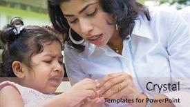  Presentation with tears - Cool new theme with indian family outdoor mother is backdrop and a coral colored foreground