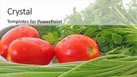  Presentation with vegetables - Cool new presentation theme with indian farmer - collection of vegetables on white backdrop and a white colored foreground