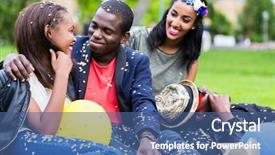  Presentation with indian couple - PPT theme with interracial couples beautiful bride - indian girl and african couple background and a ocean colored foreground