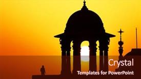  Presentation with india government - Cool new presentation theme with indian government buildings raj path backdrop and a wine colored foreground