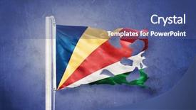  Presentation with vintage philippines flag on grunge - PPT theme with indian independence day - torn flag of seychelles flying background and a ocean colored foreground