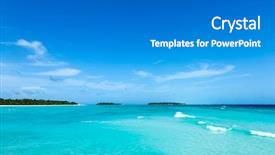  Presentation with maldives - Beautiful slide set featuring indian islands - tropical maldives island with white backdrop and a  colored foreground