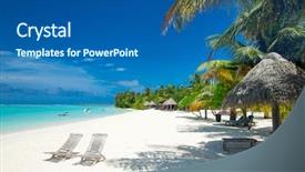  Presentation with maldives - Cool new slide set with indian islands - tropical maldives island with white backdrop and a  colored foreground