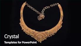  Presentation with gold black - Audience pleasing PPT theme consisting of indian jewellery isolated on black backdrop and a black colored foreground