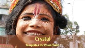  Presentation with shiva - Beautiful presentation featuring indian kid dressing like god backdrop and a red colored foreground