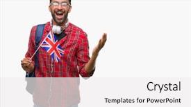  Presentation with holding hands - Colorful slide set enhanced with indian kingdoms - adult hispanic student man holding backdrop and a  colored foreground