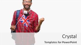  Presentation with united kingdom - PPT layouts consisting of indian kingdoms - adult hispanic student man holding background and a  colored foreground