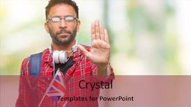  Presentation with united kingdom - Slides featuring indian kingdoms - adult hispanic student man holding background and a red colored foreground