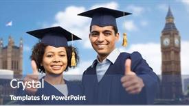  Presentation with bachelor - Amazing PPT layouts having indian kingdoms - education graduation gesture and people backdrop and a ocean colored foreground