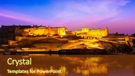  Presentation with principal - Cool new presentation design with indian landmark - amer fort amber backdrop and a tawny brown colored foreground
