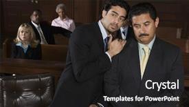  Presentation with advocate - Presentation design featuring indian law - young advocate sharing a point background and a dark gray colored foreground