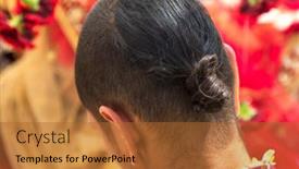  Presentation with indian wedding - Slide set featuring indian-man-with-a-ponytail background and a red colored foreground