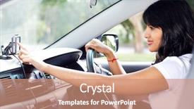  Presentation with gps - Theme enhanced with indian map - female driver using gps navigator background and a coral colored foreground