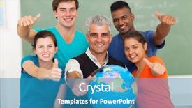  Presentation with senior high school - Theme consisting of indian map - group of high school geography background and a teal colored foreground