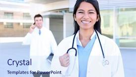  Presentation with indian woman bridal face - PPT layouts featuring indian medical woman nurse outside background and a sky blue colored foreground