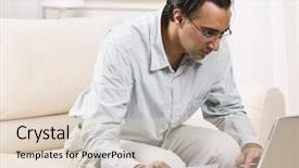  Presentation with money online - Audience pleasing slides consisting of indian money - man paying his bills online backdrop and a  colored foreground