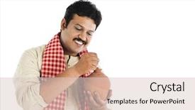  Presentation with bank - Amazing presentation theme having indian money - man putting a coin backdrop and a lemonade colored foreground