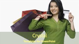  Presentation with indian woman - Presentation design with indian money - young woman holding shopping bags background and a tawny brown colored foreground