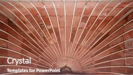  Presentation with masjid - Amazing slides having indian monuments - ceiling pattern at jama masjid backdrop and a coral colored foreground