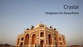  Presentation with india - PPT layouts featuring indian monuments - humayun tomb delhi india background and a  colored foreground