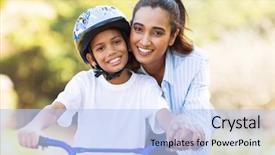  Presentation with indian mother son - PPT theme featuring indian mother teaching her son background and a light blue colored foreground