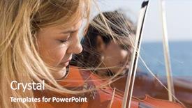  Presentation with play - Presentation enhanced with indian music classical - two young beautiful woman play background and a red colored foreground