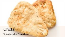  Presentation with eastern - Cool new PPT layouts with indian naan bread isolated backdrop and a lemonade colored foreground