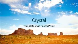  Presentation with native indian - Colorful slide deck enhanced with indian native - monument valley utah backdrop and a light blue colored foreground